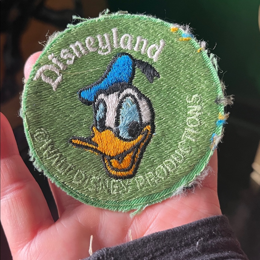 Vintage Patch Disneyland Retro Donal Duck